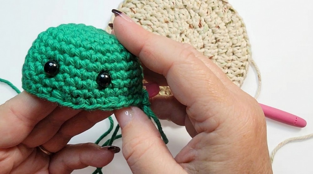 Crochet Turtle Coaster Pattern 2