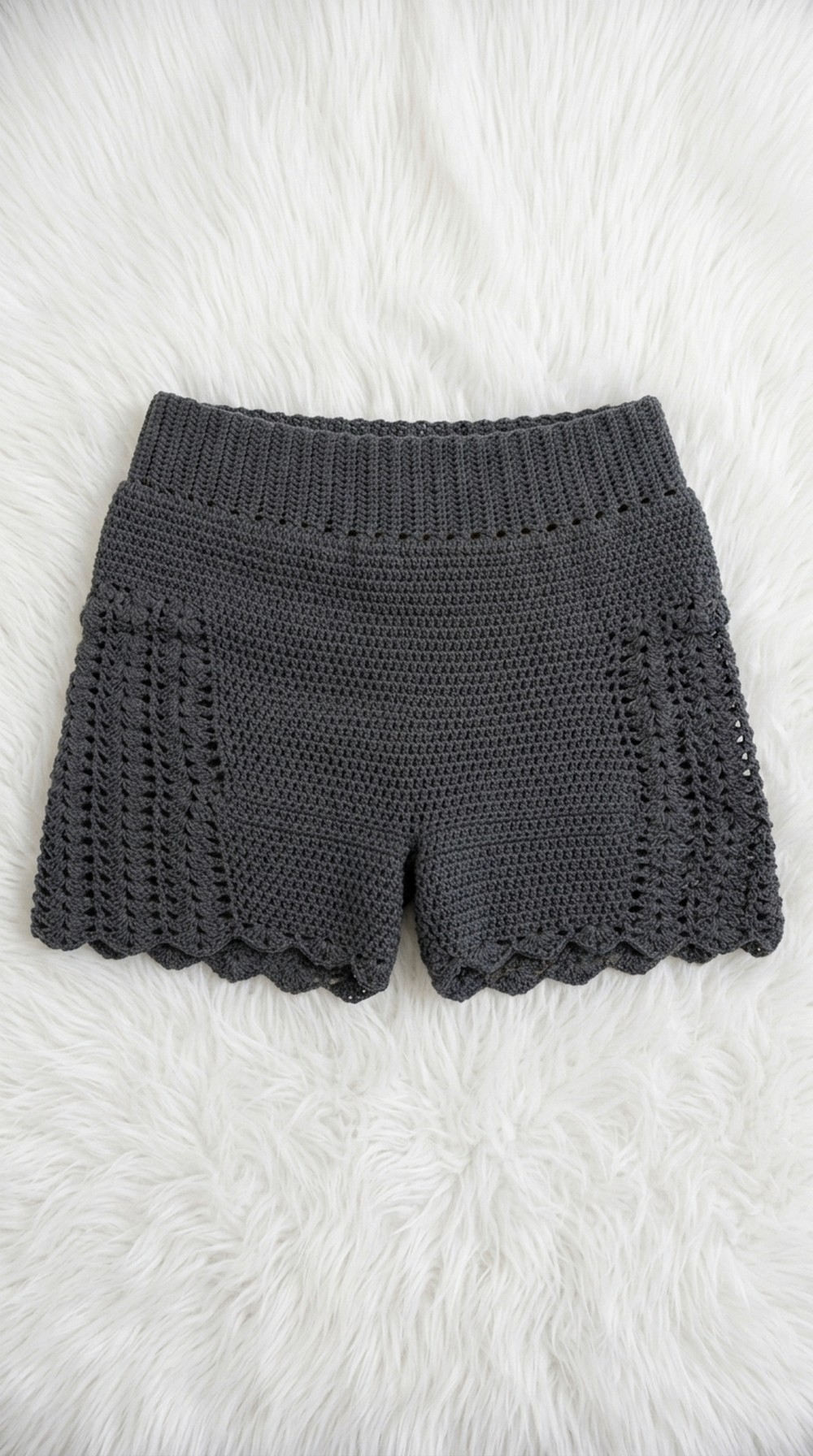 Crochet Waisted Shorts Pattern 5