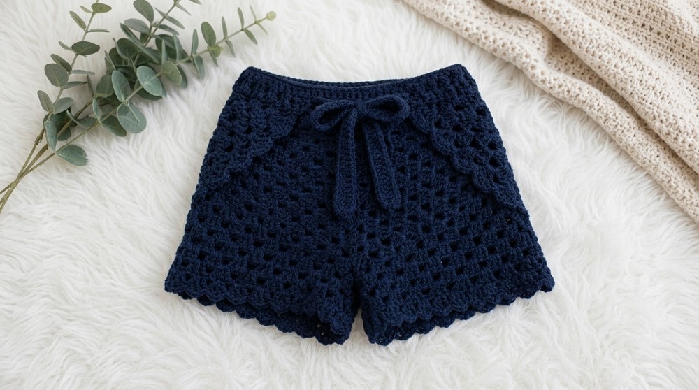 Crochet Wrap Shorts Pattern 4