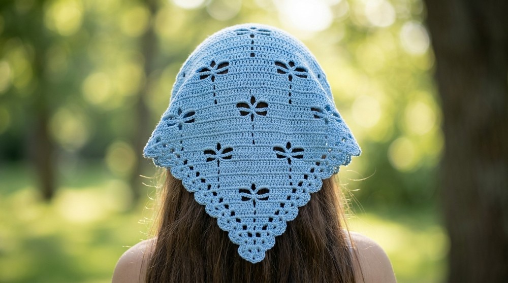 Easy Crochet Summer Bandana Pattern Free 2