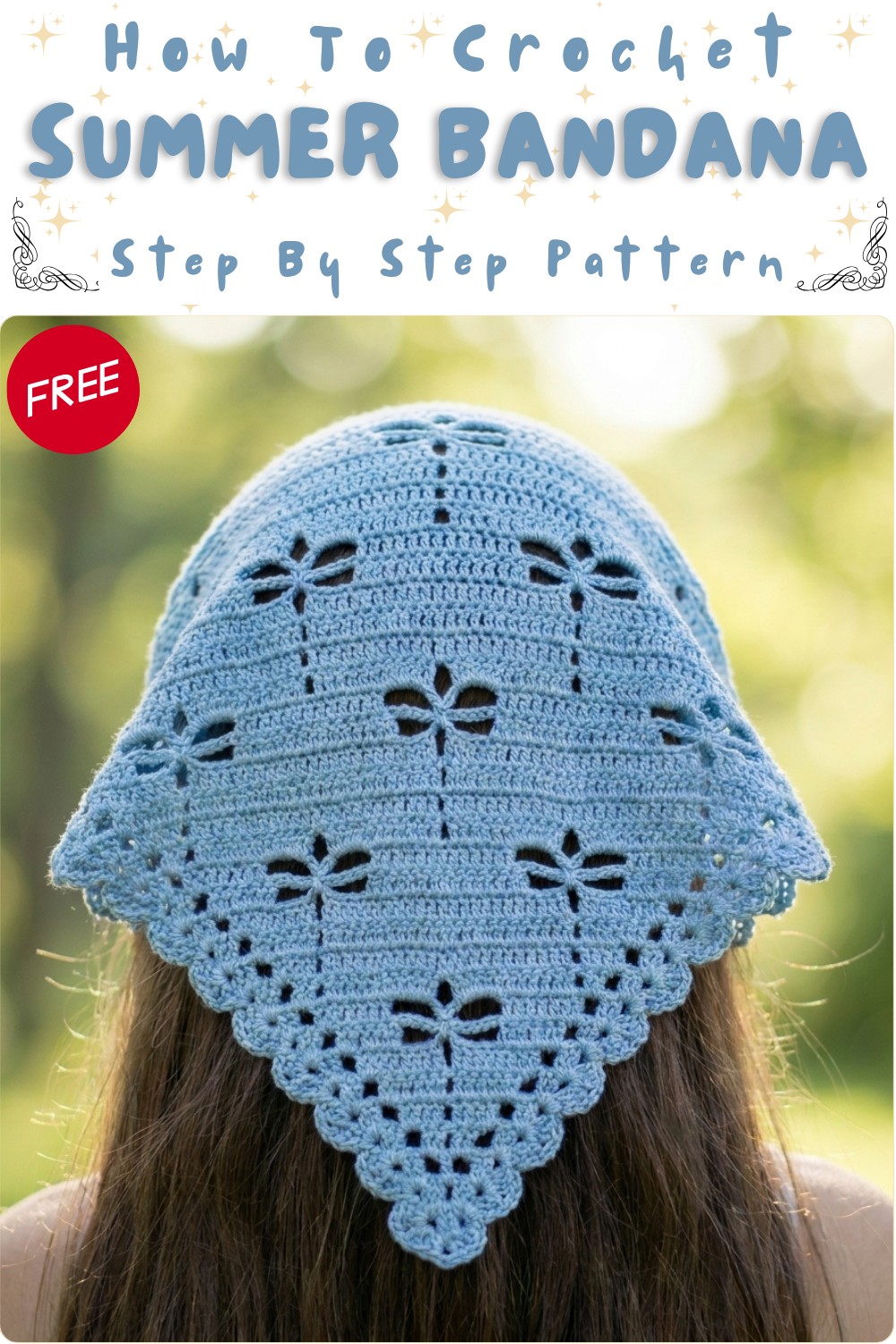 Easy Crochet Summer Bandana Pattern Free 8