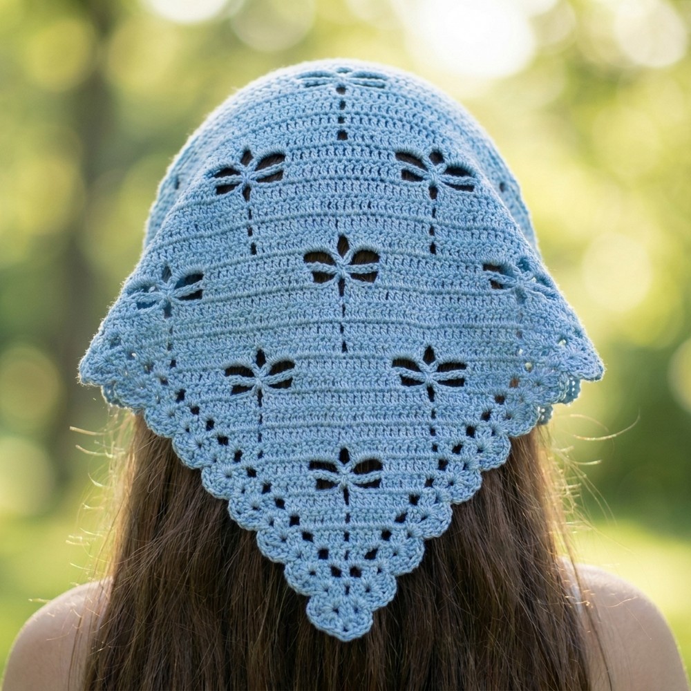 Easy Crochet Summer Bandana Pattern Free 9