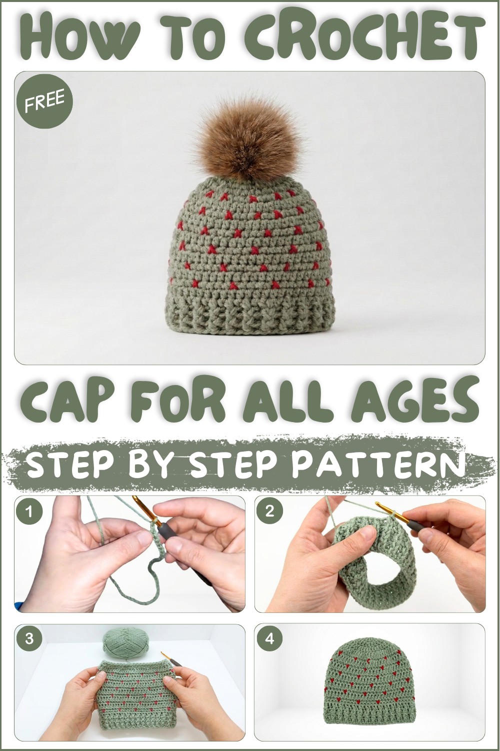 An easy and simple crocheted cap for all ages 1