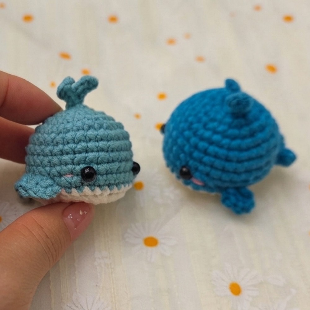 Crochet Amigurumi Whale Easy Tiny Cute Whale Tutorial for Beginners (10)