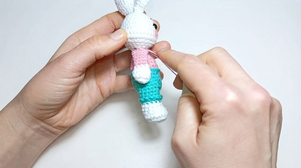 Crochet Bunny Keychain Amigurumi Bunny Master Class 7