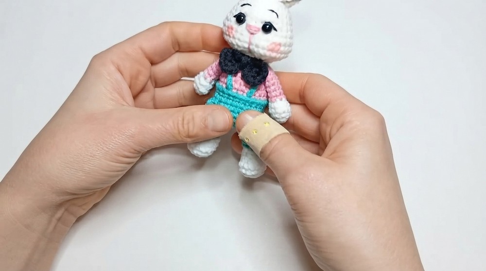 Crochet Bunny Keychain Amigurumi Bunny Master Class 8
