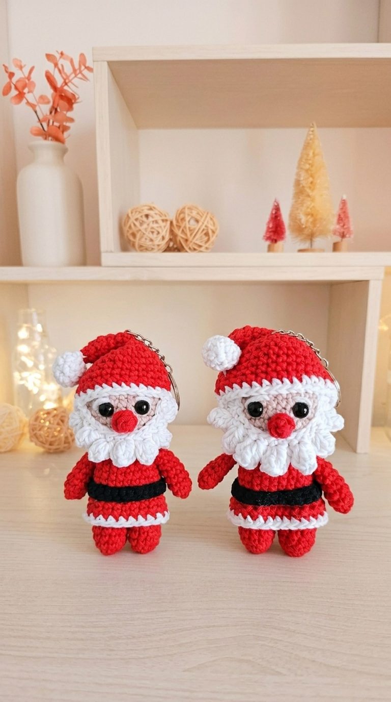 Crochet Christmas Keychain Pattern 6