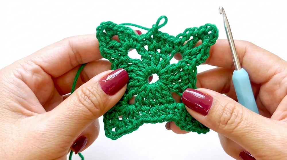 Crochet Christmas Star Pattern 3