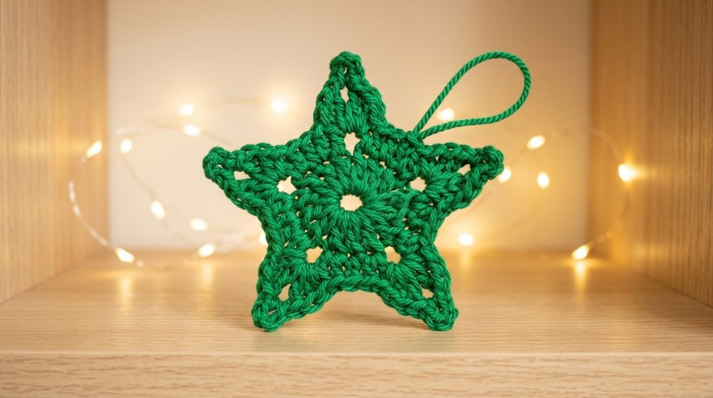 Crochet Christmas Star Pattern 4