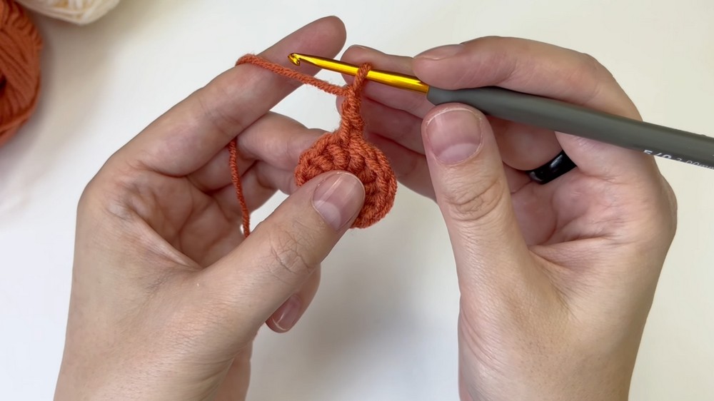 Crochet Coaster for Absolute Beginners ☕ Step-by-Step Tutorial (4)
