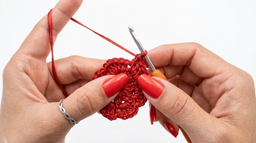 Crochet Earrings For Christmas Pattern 2