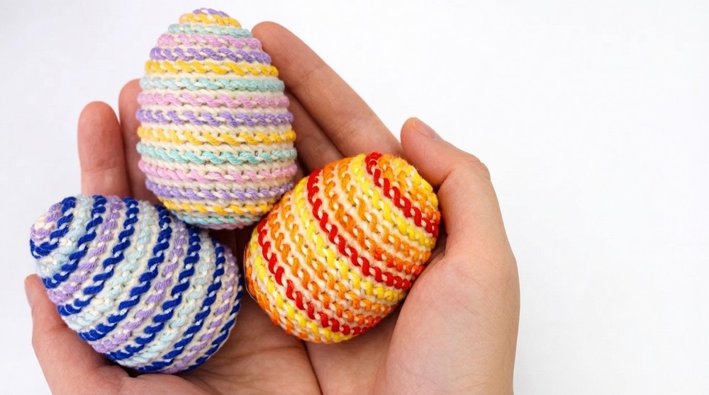Crochet Easter Eggs 🐣 Create Cute Embroidered Designs Fast 2