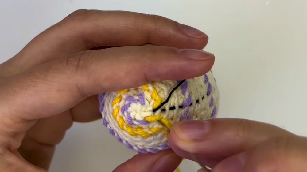 Crochet Easter Eggs 🐣 Create Cute Embroidered Designs Fast 6