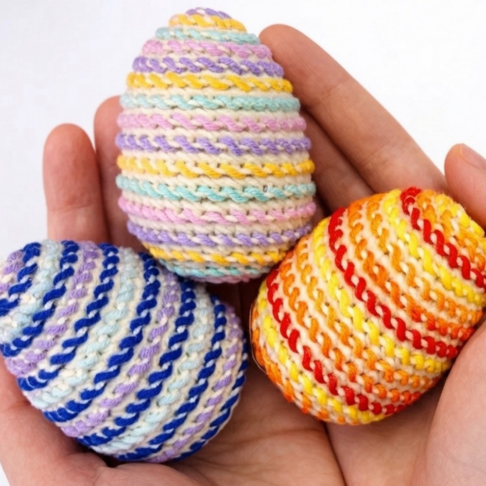 Crochet Easter Eggs 🐣 Create Cute Embroidered Designs Fast 8