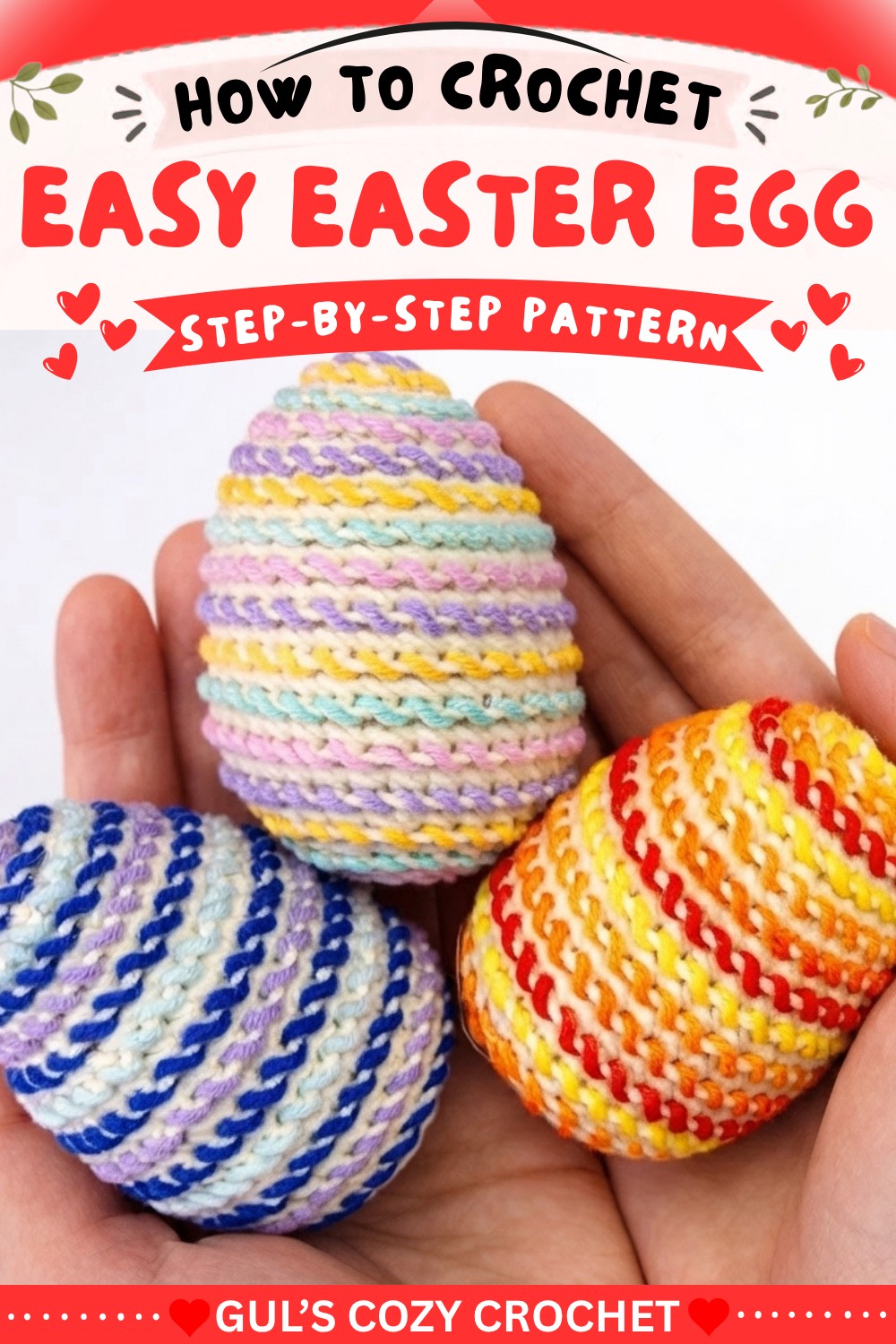 Crochet Easter Eggs 🐣 Create Cute Embroidered Designs Fast 9