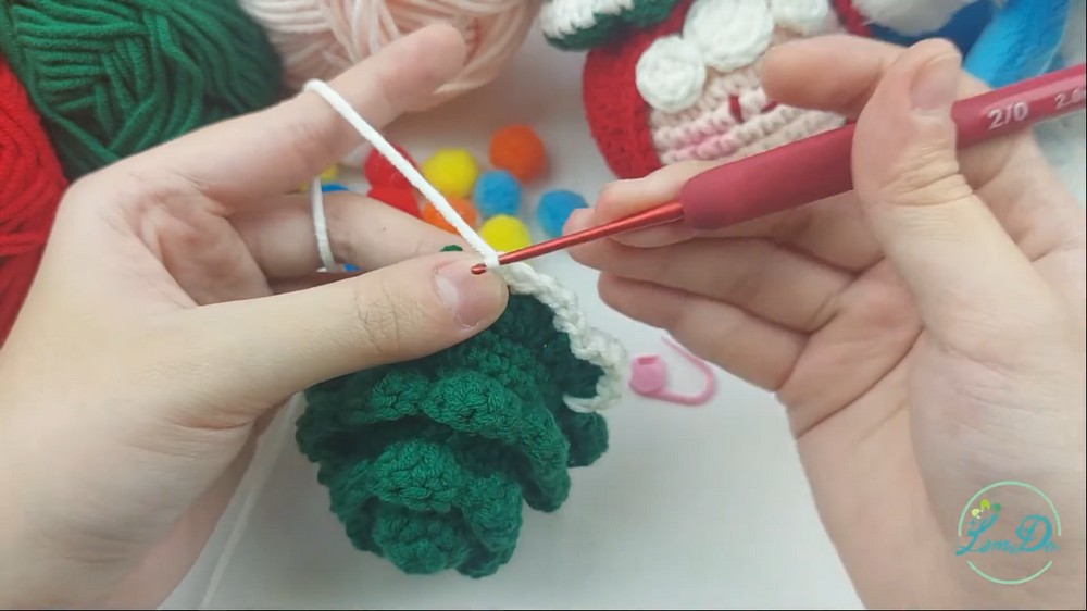 Crochet Key Cover Super Cute Pouting Baby (Beginner Friendly) 9
