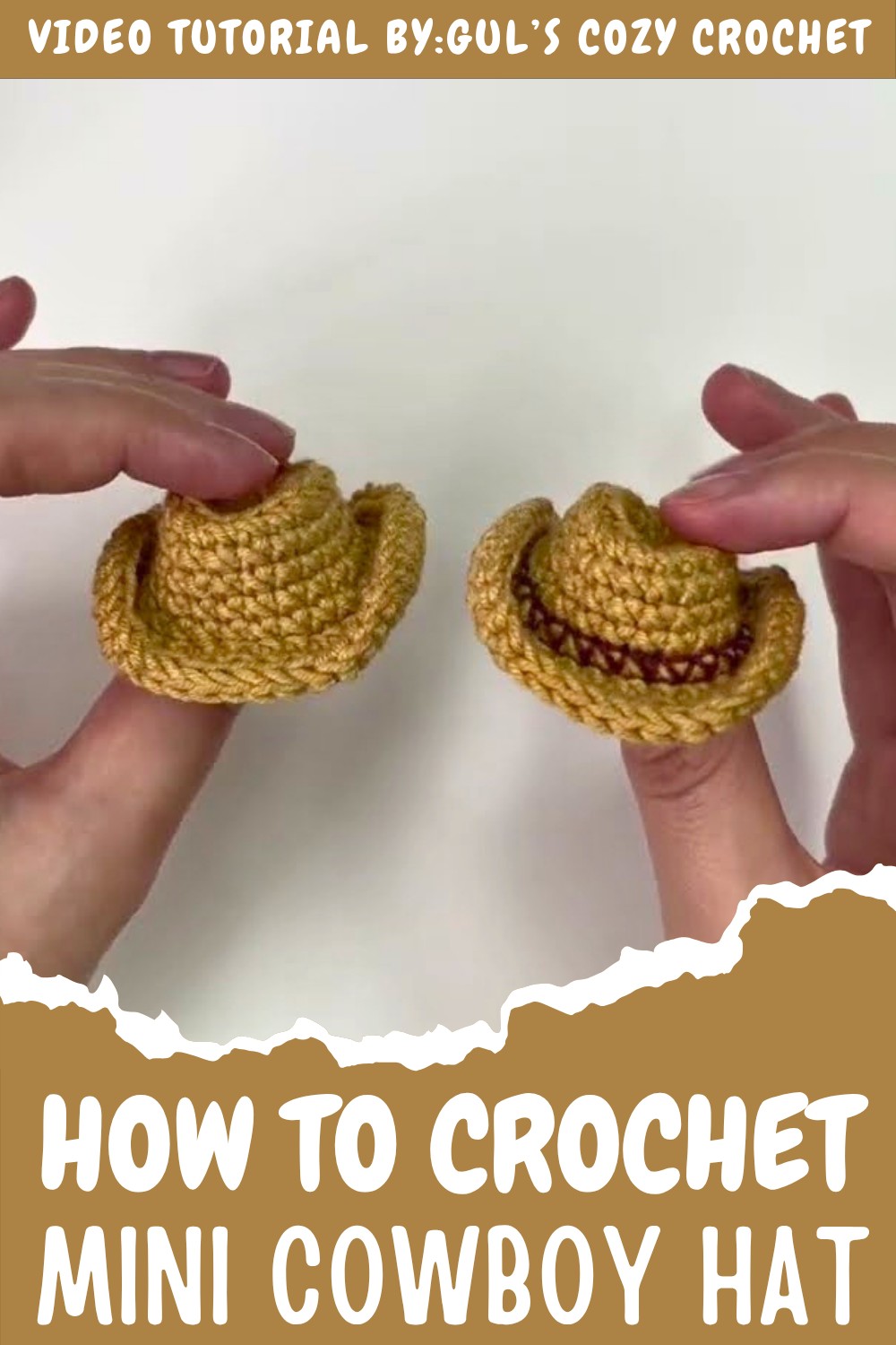 Crochet Mini Cowboy Hat Pattern
