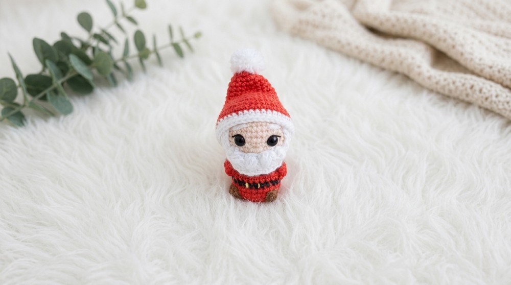 Crochet Mini Santa Claus Pattern 4