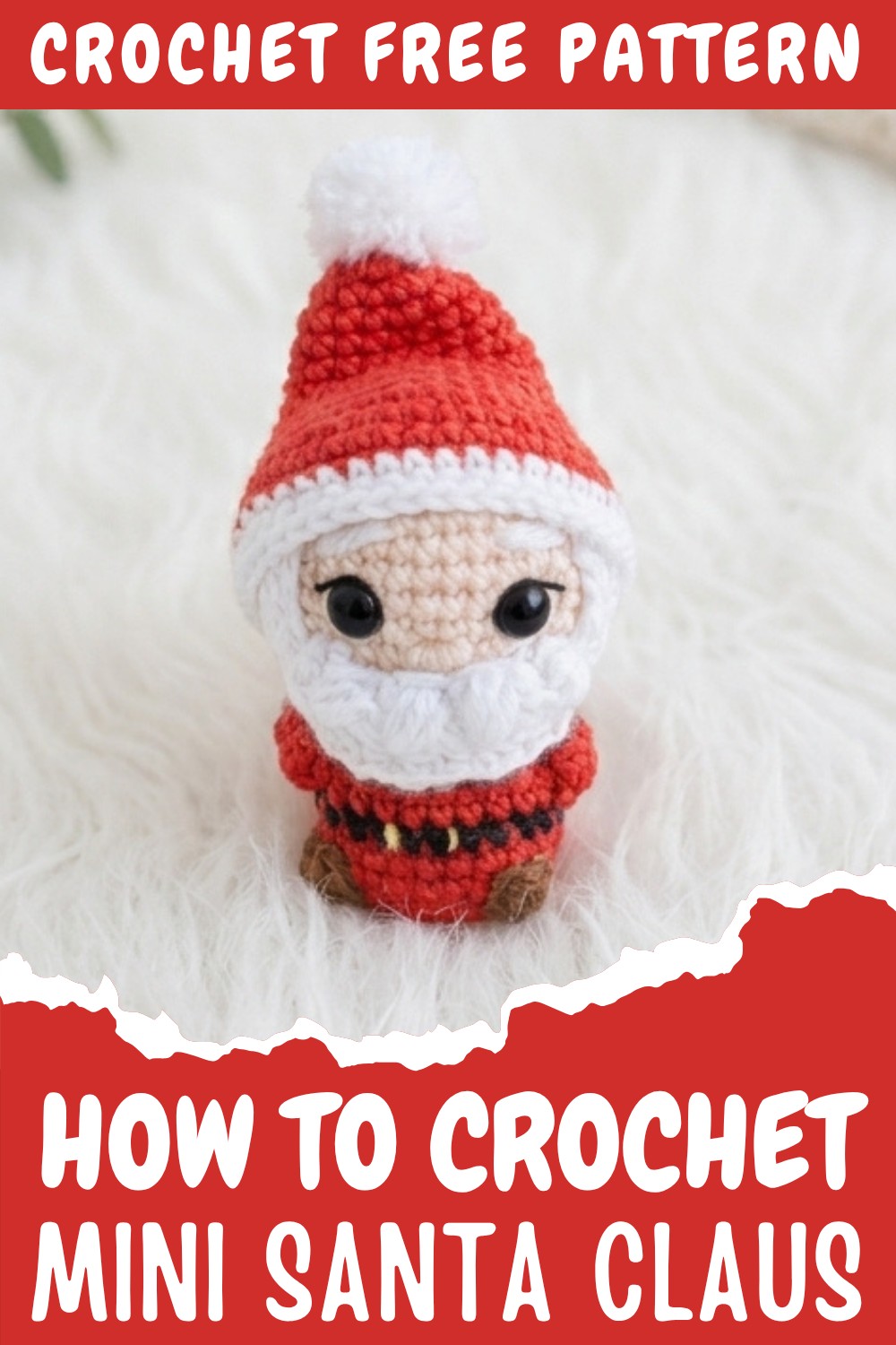 Crochet Mini Santa Claus Pattern