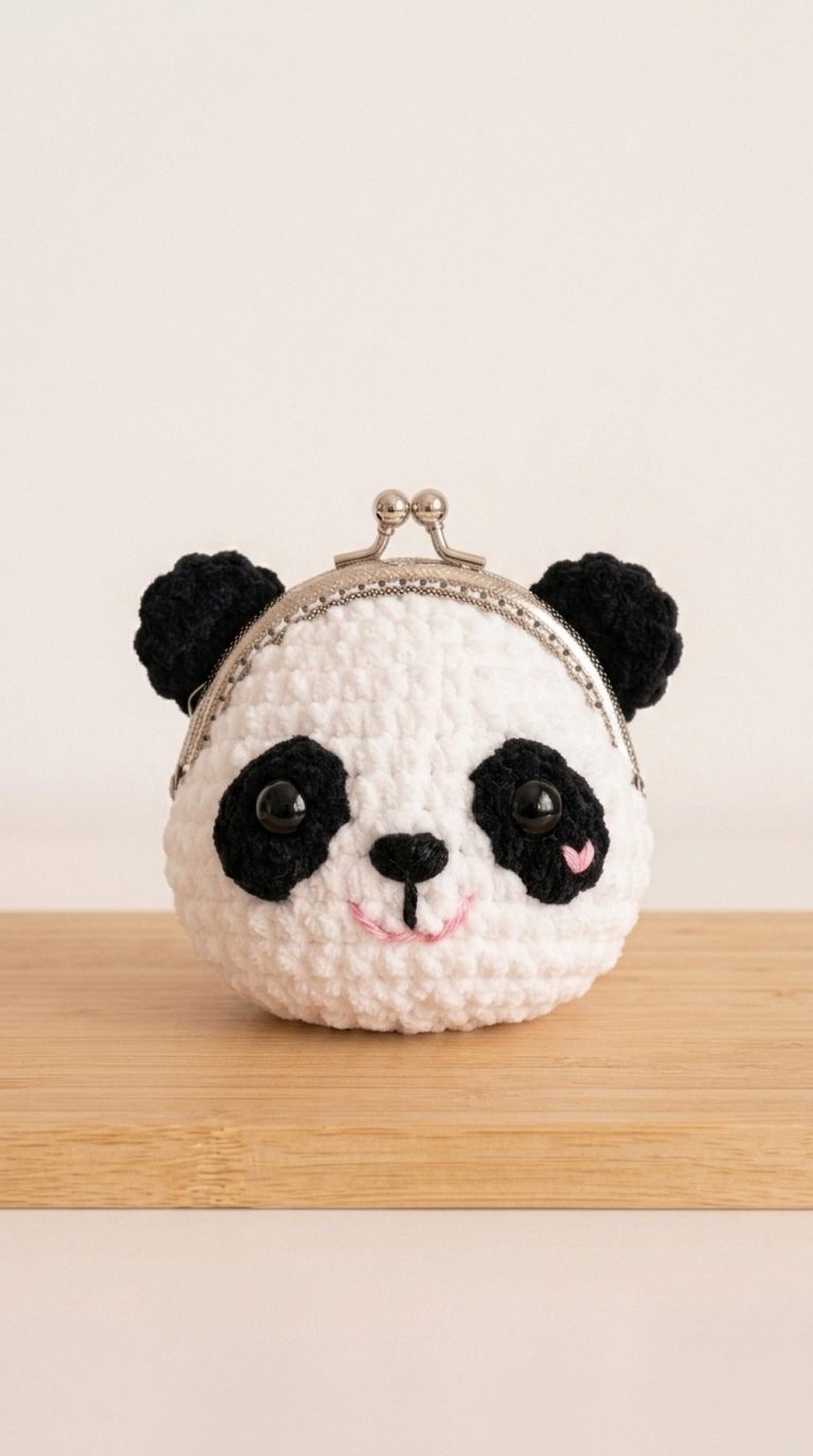 Crochet Panda Coin Purse Pattern 5