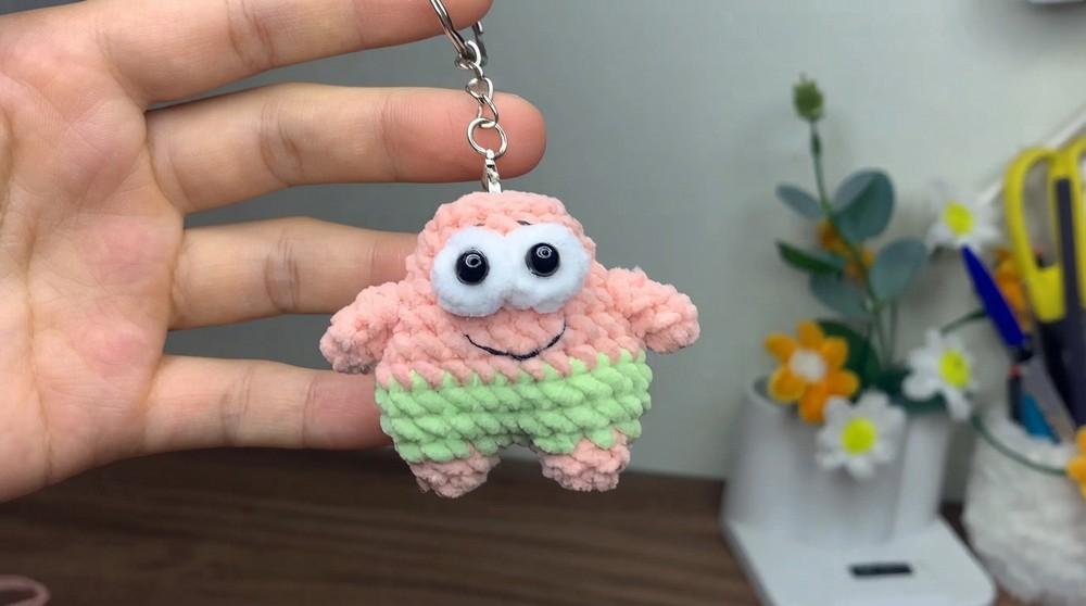 Crochet Patrick Star 🧶 Easy Amigurumi Tutorial for Beginners 2