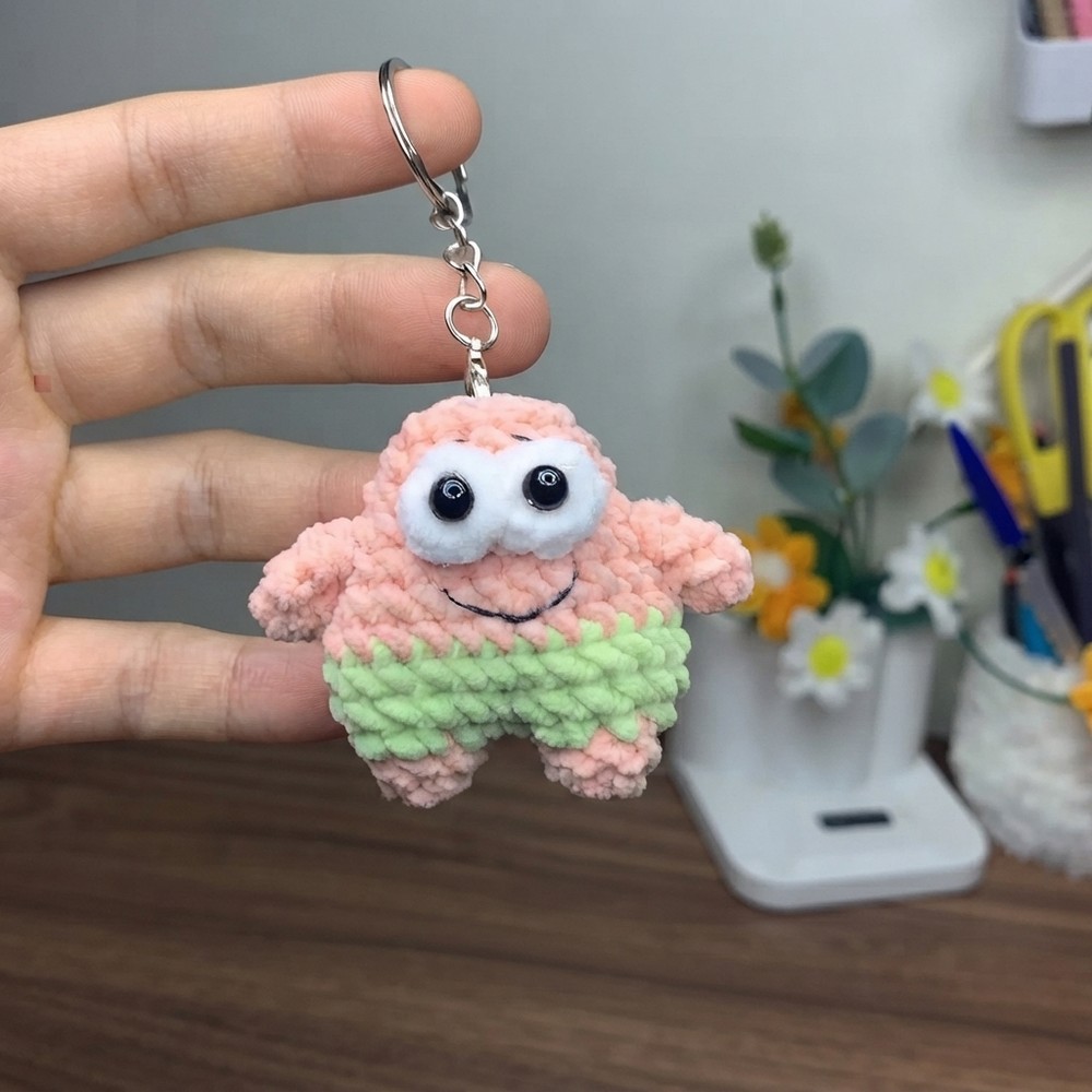 Crochet Patrick Star 🧶 Easy Amigurumi Tutorial for Beginners 9
