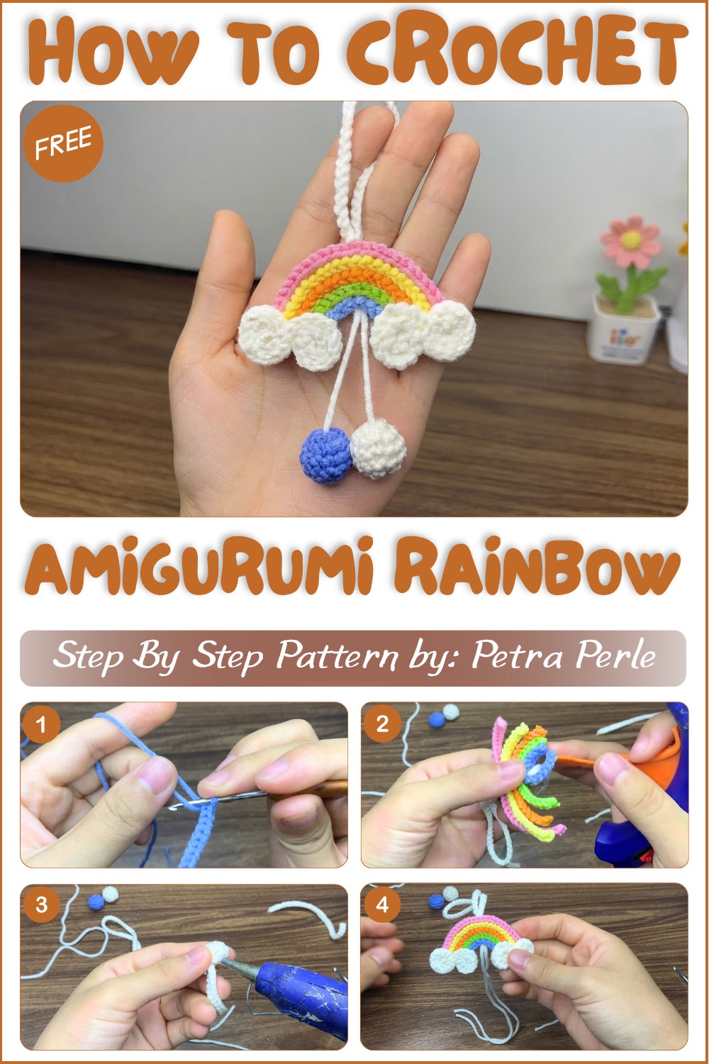 Crochet Rainbow Easy Rainbow Amigurumi Tutorial for Beginners 1