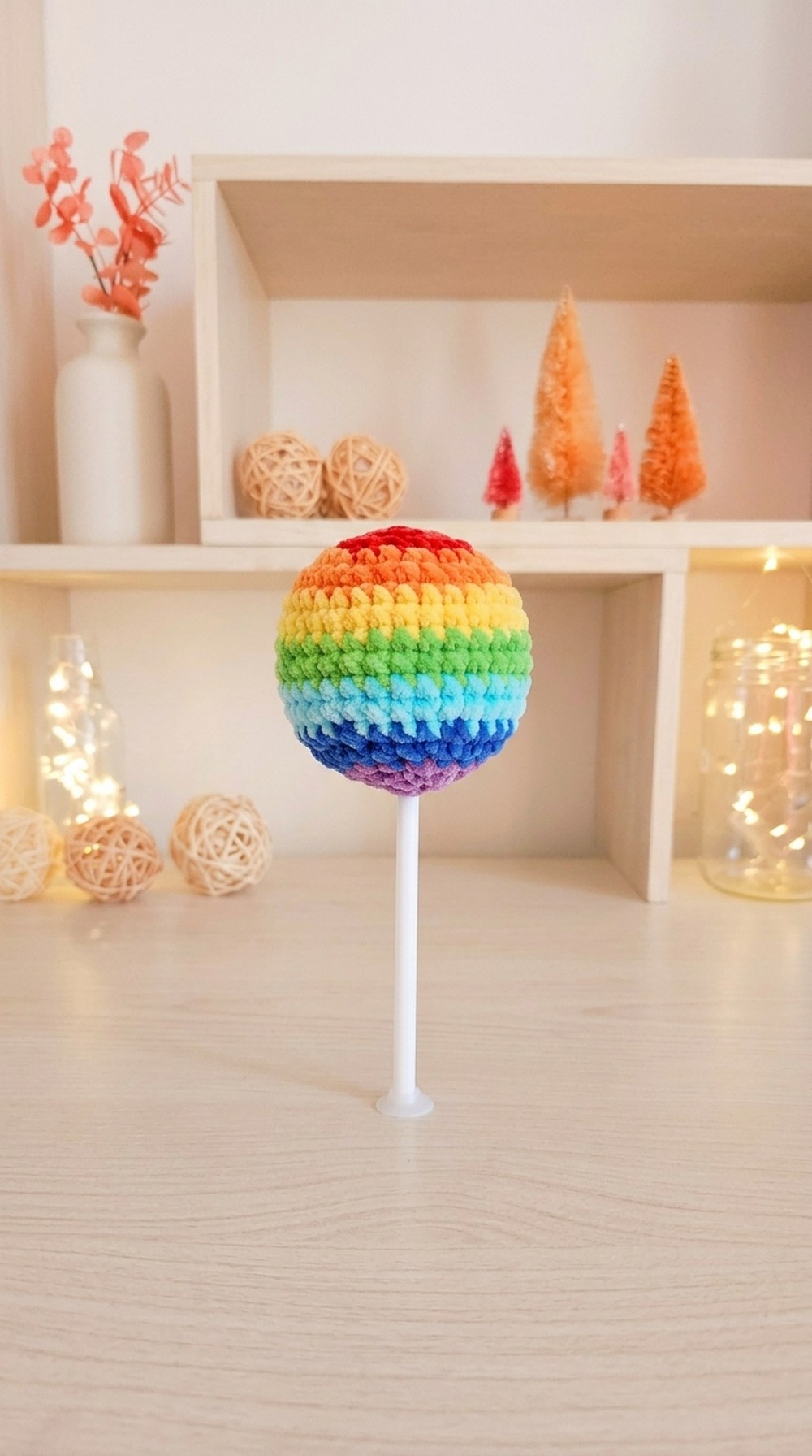 Crochet Rainbow Lollipop Pattern 5