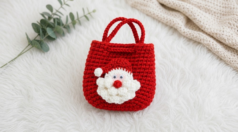 Crochet Santa Claus Purse Pattern 4
