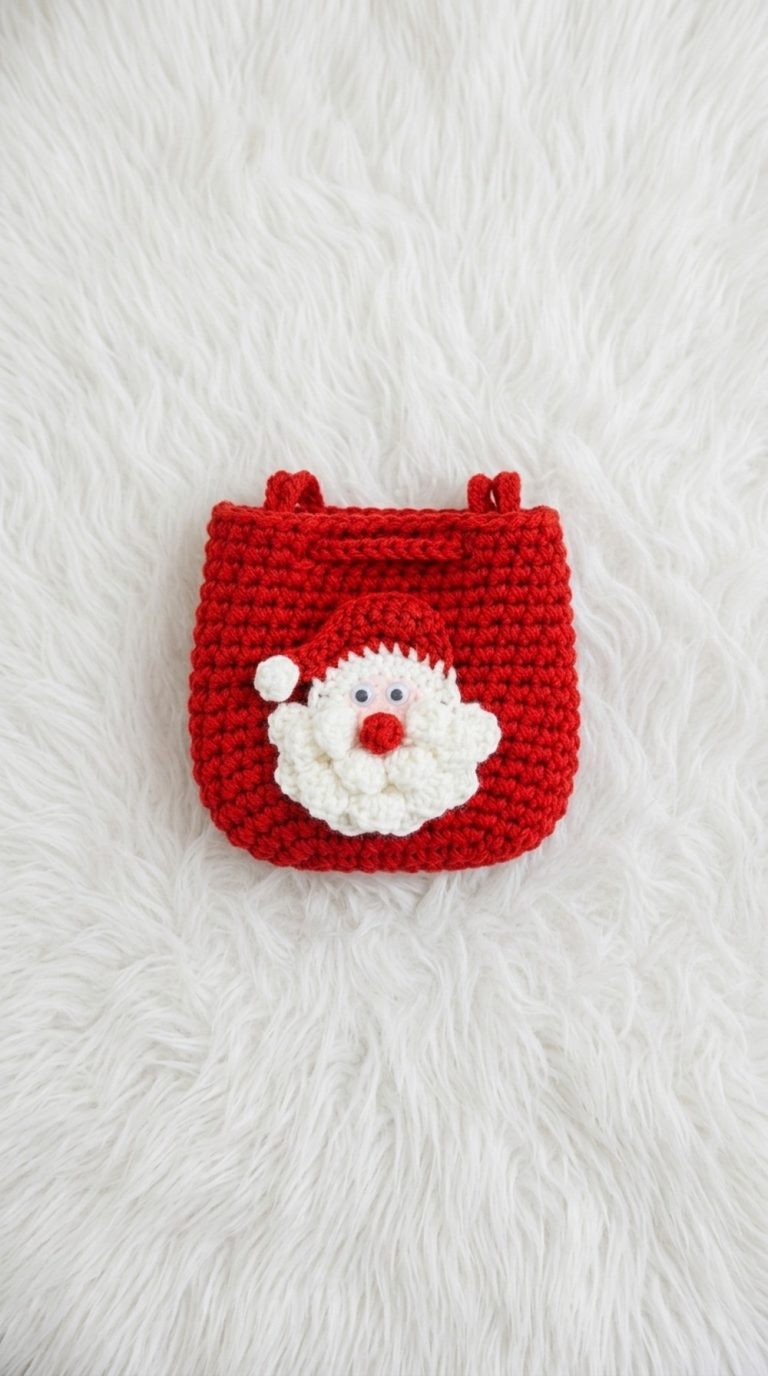 Crochet Santa Claus Purse Pattern 5