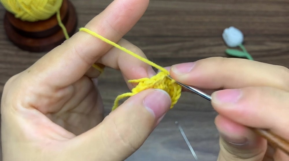 Crochet Tulip Flowers Cute Mini Bouquet- Crochet Tutorial Tulip Bouquet 3
