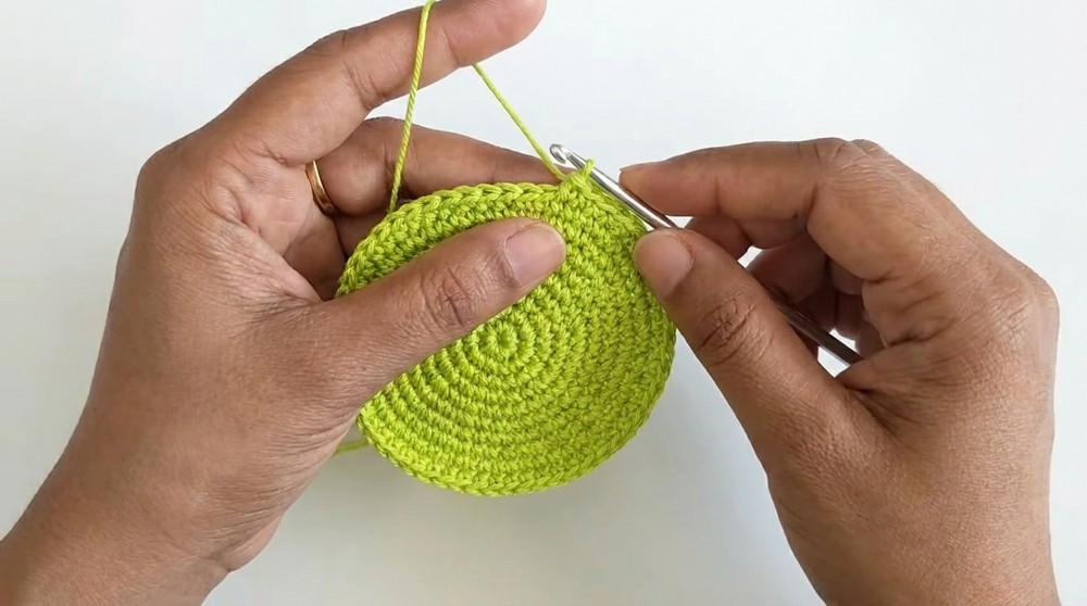 Crochet drawstring Pouch 4