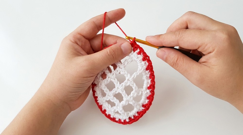 Crochet flower motif for a blouse. How to make a flower motif to make a crochet blouse. 5