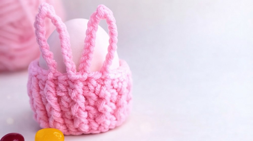 Cute Crochet Easter Basket🐰 Eggs Holder Tutorial for Beginners 2