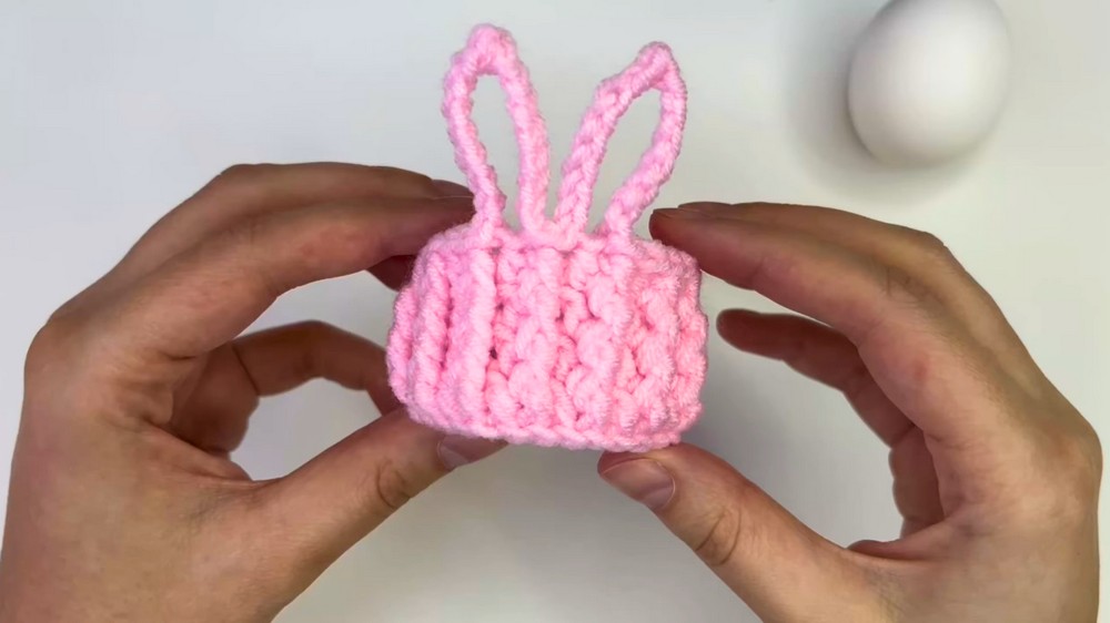 Cute Crochet Easter Basket🐰 Eggs Holder Tutorial for Beginners 8