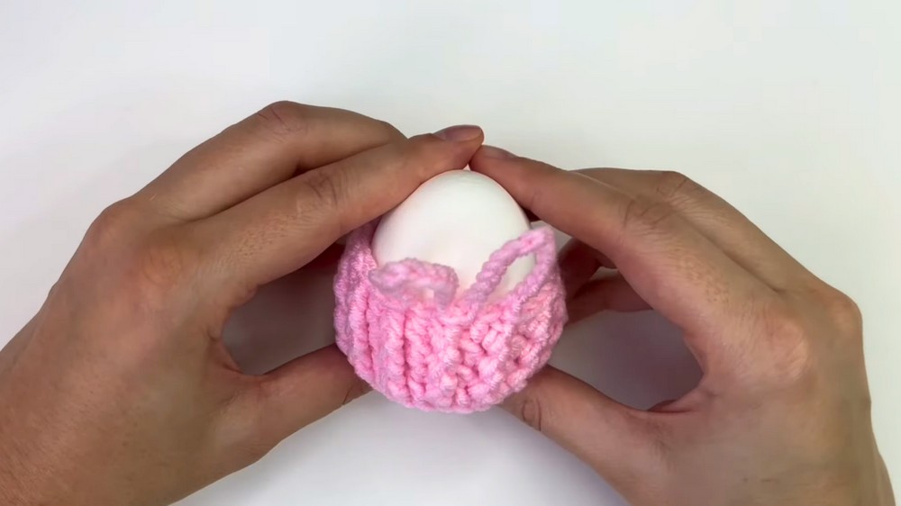 Cute Crochet Easter Basket🐰 Eggs Holder Tutorial for Beginners 9