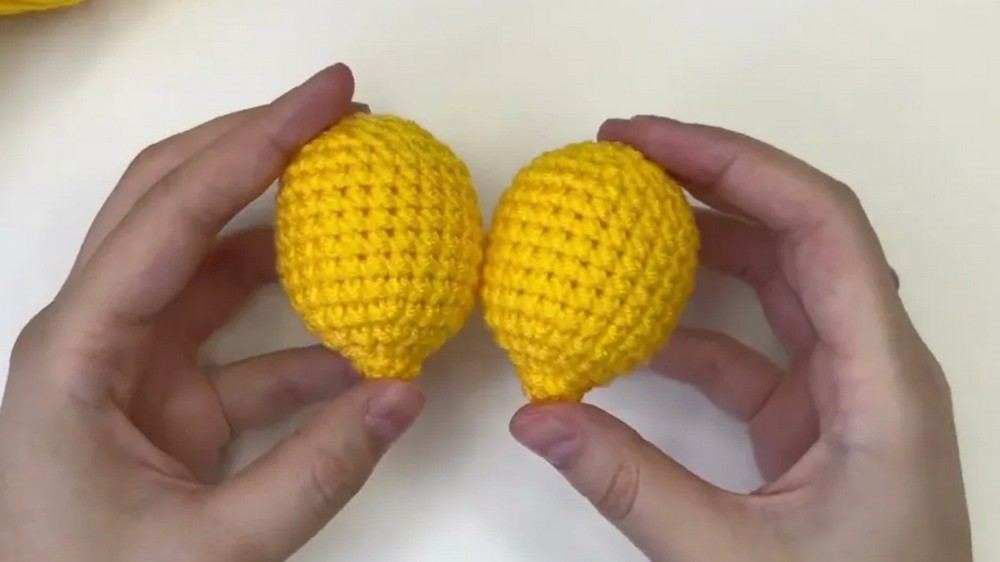 Cute Crochet Lemon Bag Charm 🍋 Easy Keychain Tutorial for Beginners 5