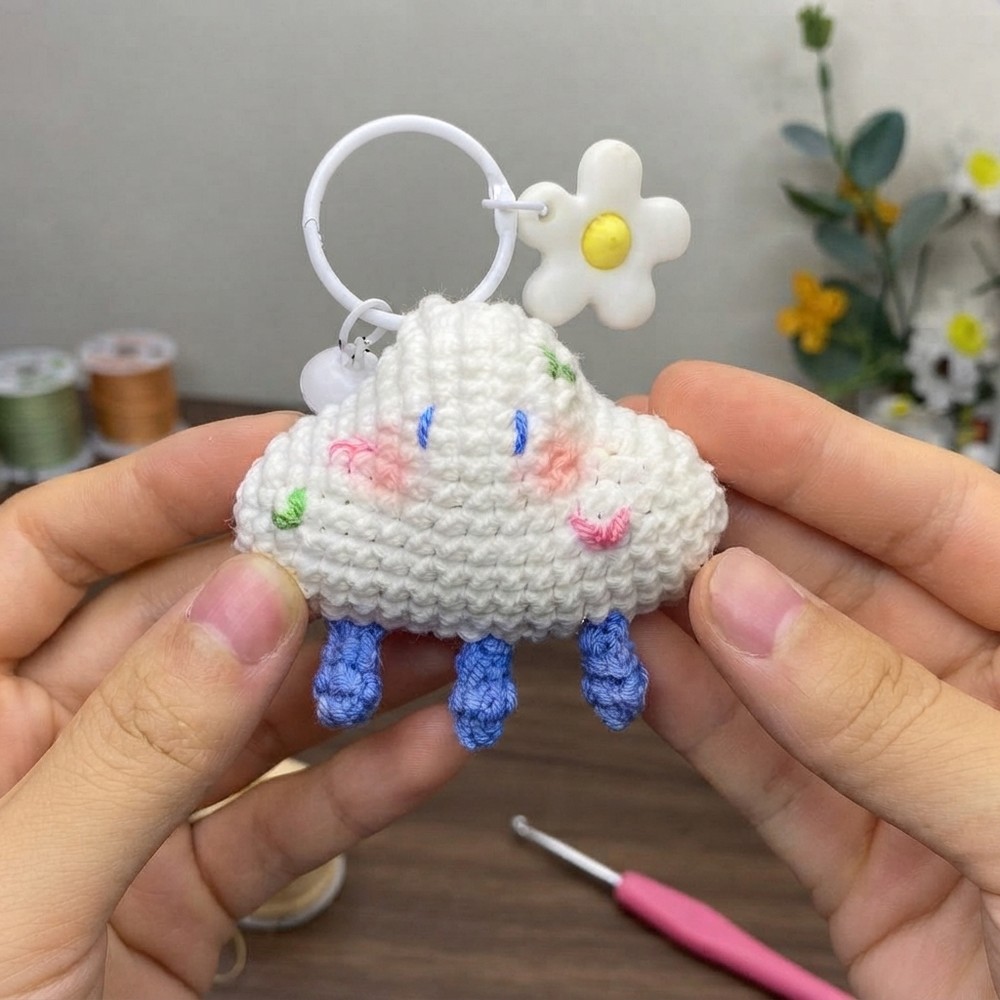Easy Crochet Cloud Tutorial Beginner Friendly How to Crochet a Cloud 10