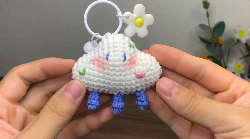 Easy Crochet Cloud Tutorial Beginner Friendly How to Crochet a Cloud 8