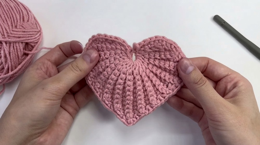 Easy Crochet Coaster Tutorial How to Crochet a Heart Coaster 6