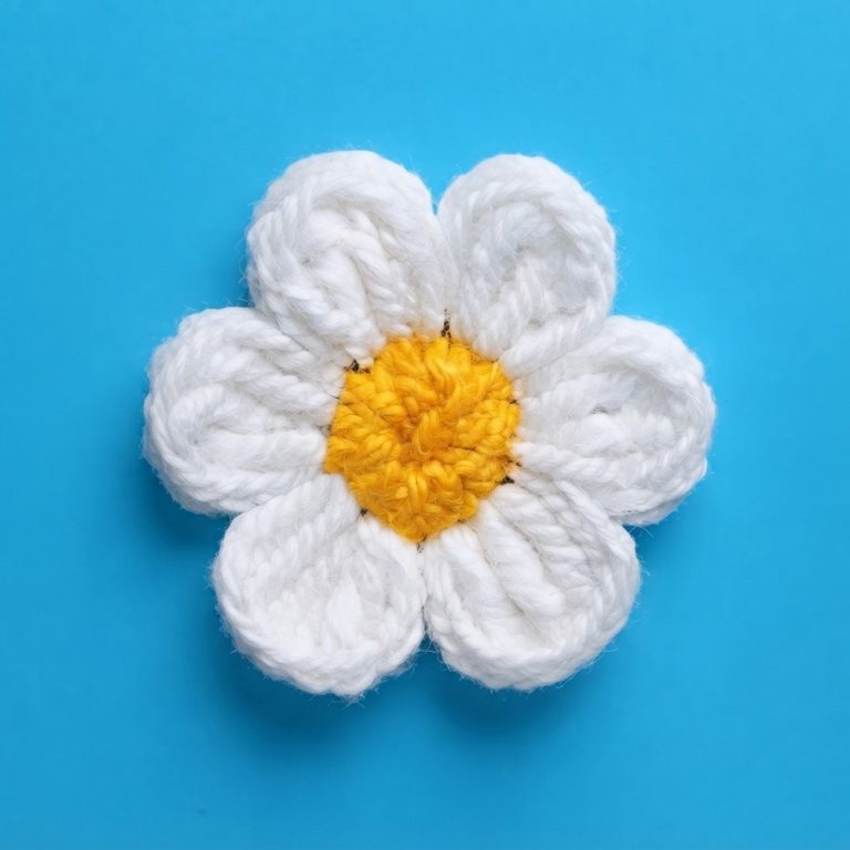 Easy Crochet Daisy 🌼 Crochet Flower Tutorial for Beginners 9