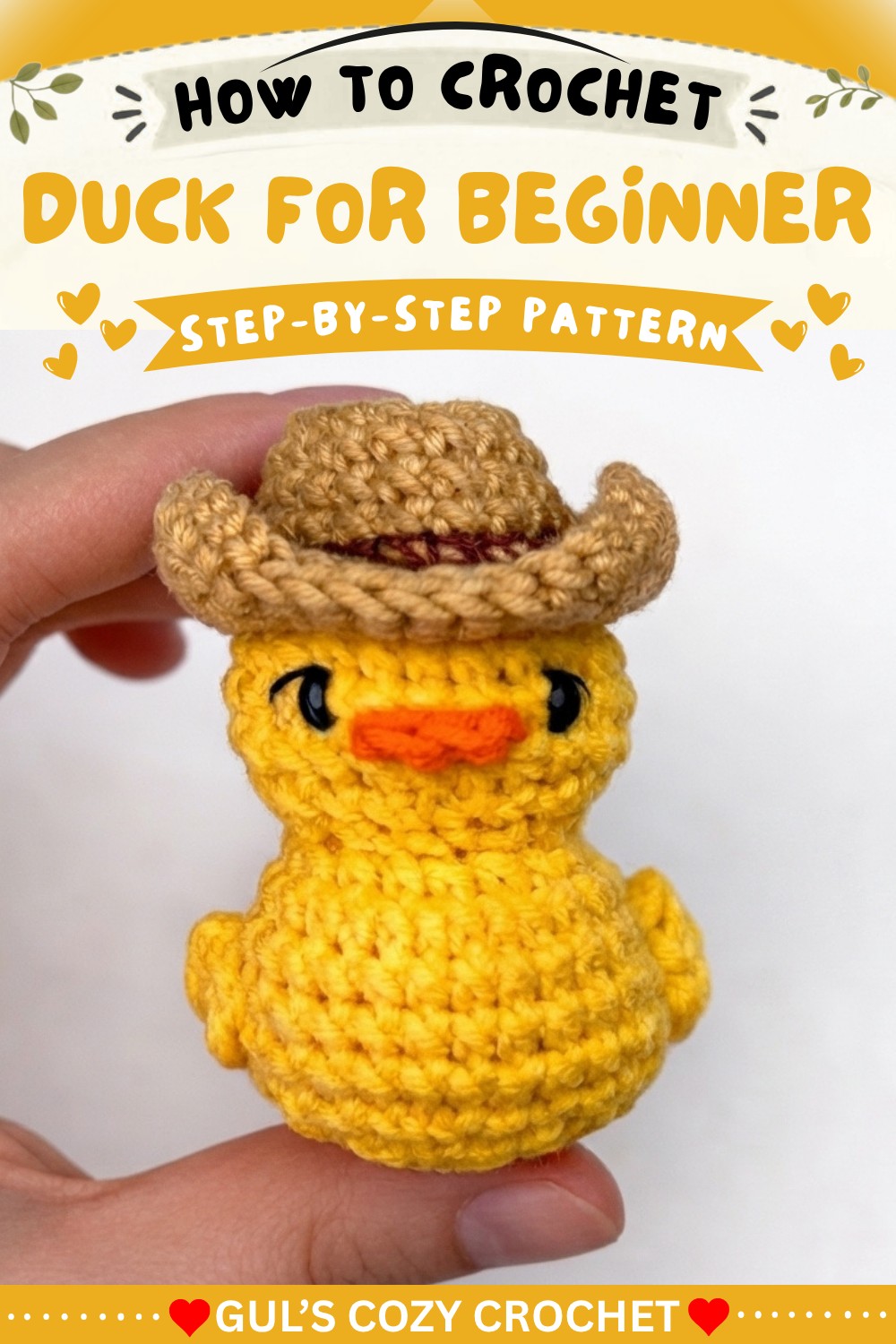 Easy Crochet Duck 🦆 Step-by-Step Amigurumi Tutorial for Beginners 9