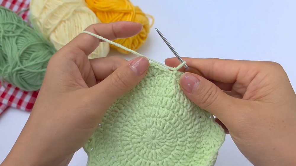 Easy Crochet Flower Coaster for Beginners Step-by-Step Tutorial 5