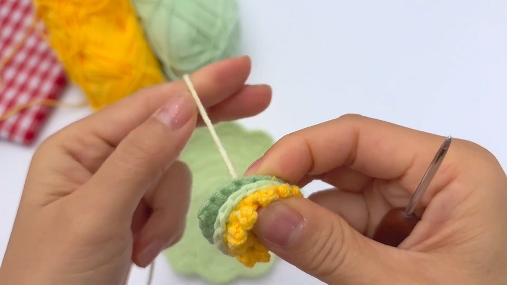 Easy Crochet Flower Coaster for Beginners Step-by-Step Tutorial 6