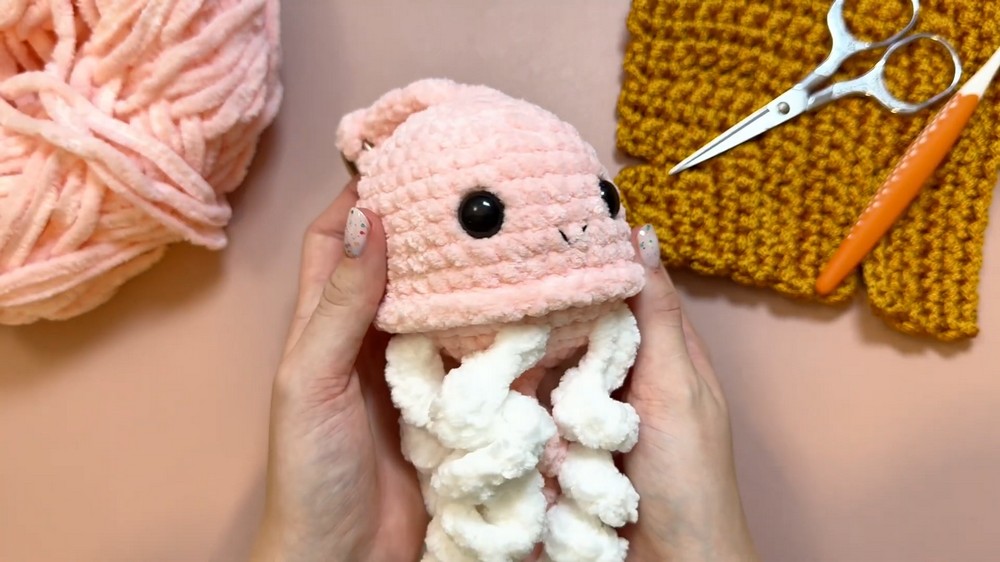 Easy Crochet Jellyfish Amigurumi 🪼 Step-by-Step Tutorial (Beginner Friendly) 8