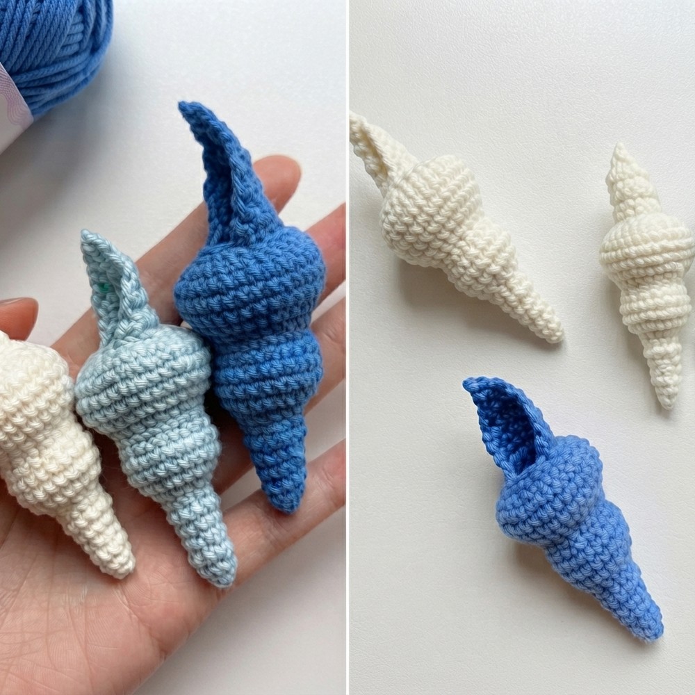Easy Crochet a CONCH SHELL Crochet Amigurumi Tutorial 10