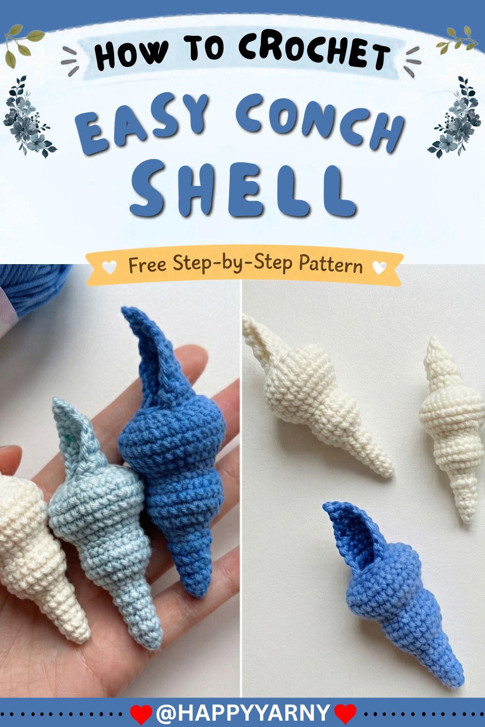 Easy Crochet a CONCH SHELL Crochet Amigurumi Tutorial 9