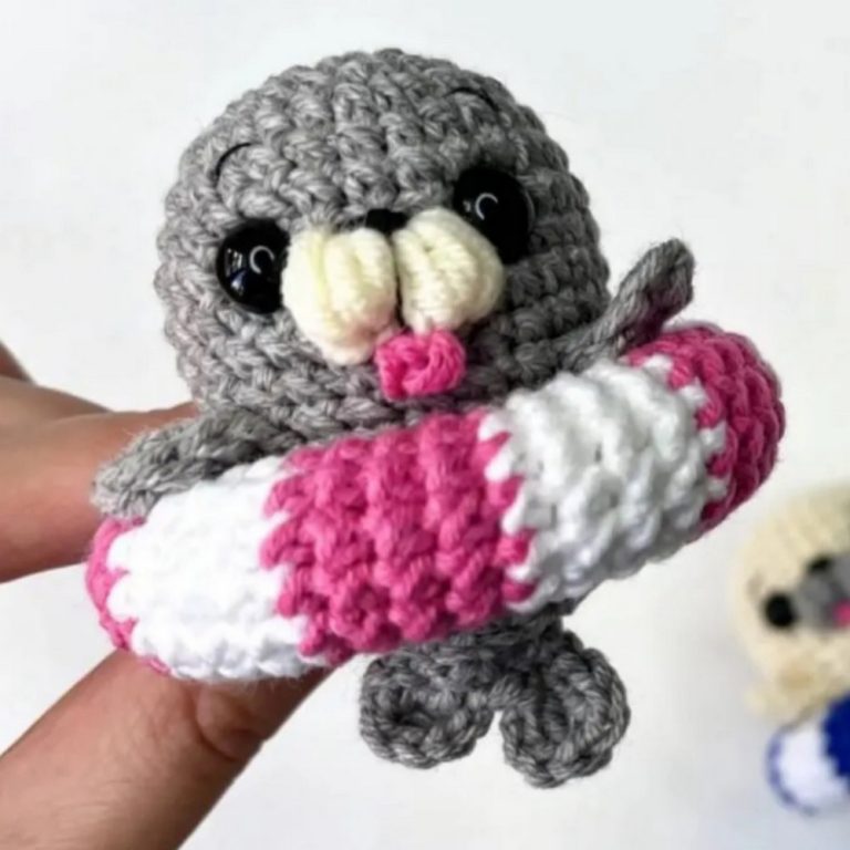 Easy No-Sew Baby Seal Crochet Tutorial 🦭 Beginner Friendly 11