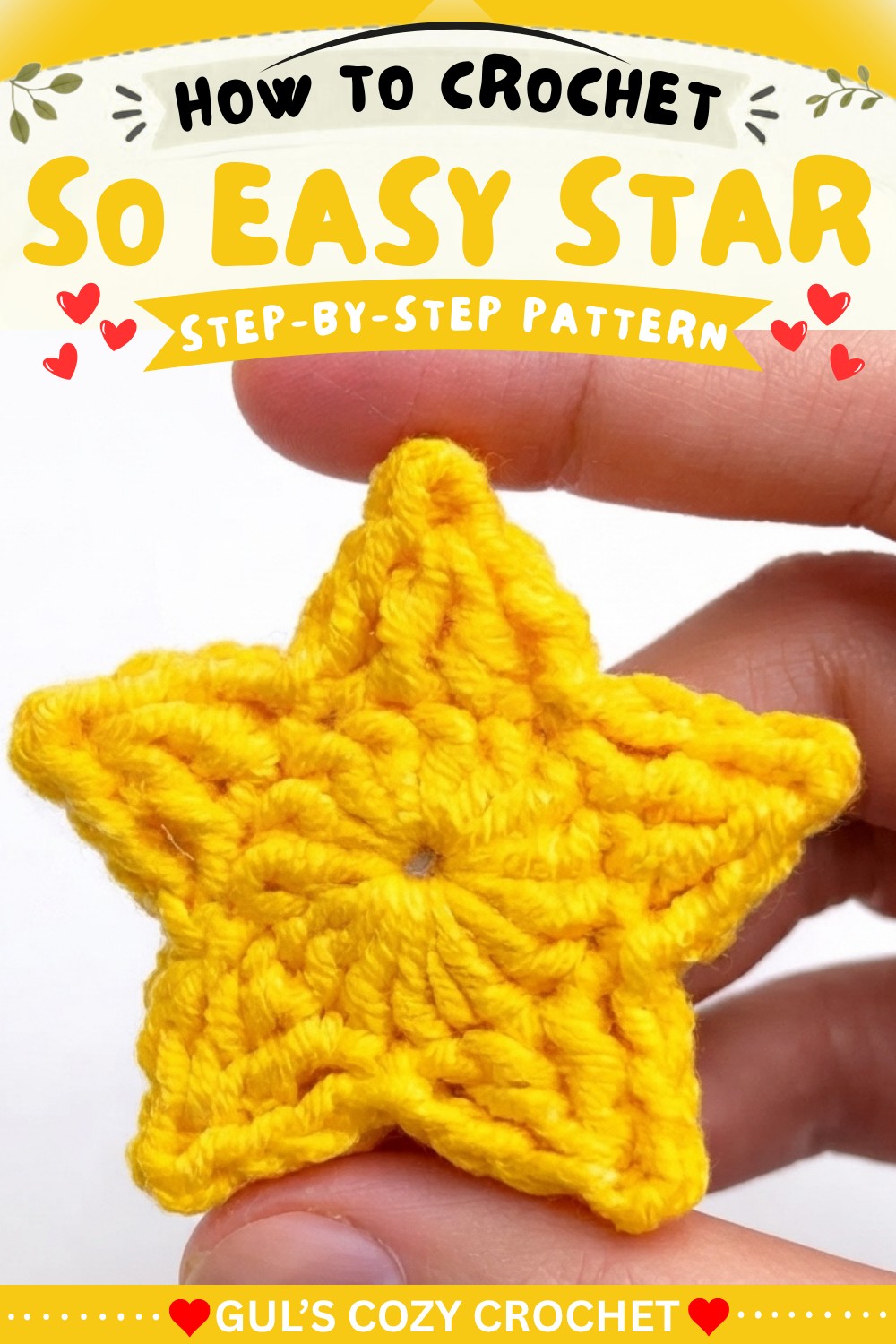 Flat Crochet Star ⭐ So Easy! Tutorial for Beginners 8