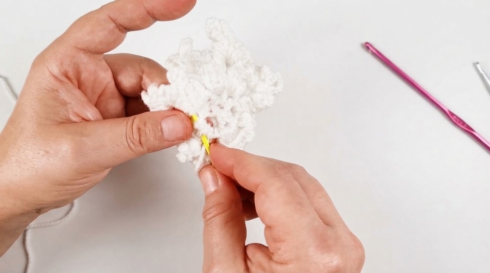 How To Crochet Snowflake Easy Christmas Decoration - Crochet Pattern 5